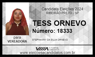 Candidato TESS ORNEVO 2024 - RIBEIRÃO PRETO - Eleições