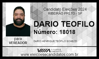 Candidato DARIO TEOFILO 2024 - RIBEIRÃO PRETO - Eleições