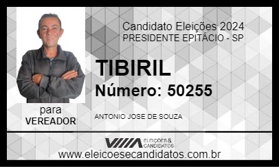 Candidato TIBIRIL 2024 - PRESIDENTE EPITÁCIO - Eleições