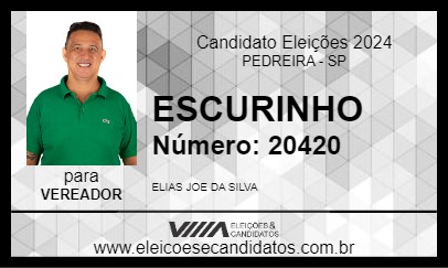 Candidato ESCURINHO 2024 - PEDREIRA - Eleições