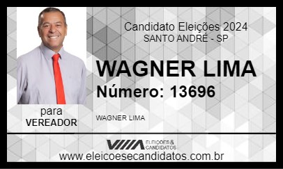 Candidato WAGNER LIMA 2024 - SANTO ANDRÉ - Eleições