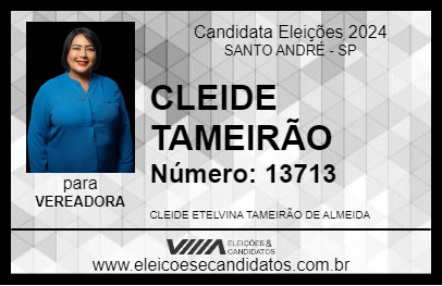 Candidato CLEIDE TAMEIRÃO 2024 - SANTO ANDRÉ - Eleições