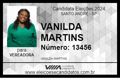 Candidato VANILDA MARTINS 2024 - SANTO ANDRÉ - Eleições