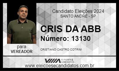 Candidato CRIS DA ABB 2024 - SANTO ANDRÉ - Eleições