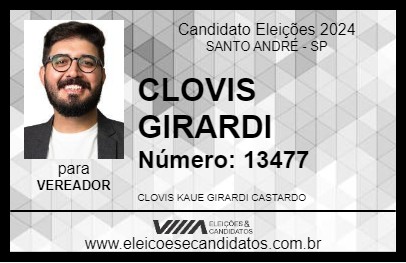 Candidato CLOVIS GIRARDI 2024 - SANTO ANDRÉ - Eleições