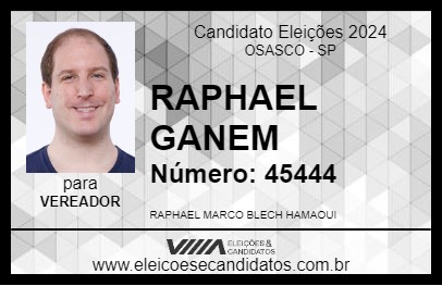 Candidato RAPHAEL GANEM 2024 - OSASCO - Eleições