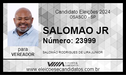 Candidato SALOMAO JR 2024 - OSASCO - Eleições