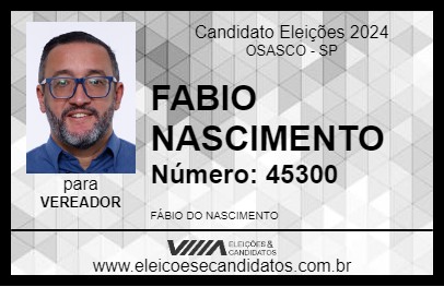 Candidato FABIO NASCIMENTO 2024 - OSASCO - Eleições