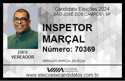 Candidato INSPETOR MARÇAL 2024 - SÃO JOSÉ DOS CAMPOS - Eleições