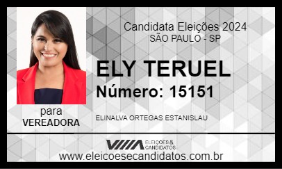 Candidato ELY TERUEL 2024 - SÃO PAULO - Eleições