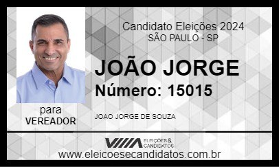 Candidato JOÃO JORGE 2024 - SÃO PAULO - Eleições