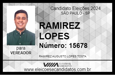 Candidato RAMIREZ LOPES 2024 - SÃO PAULO - Eleições