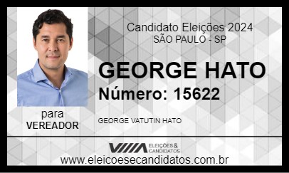 Candidato GEORGE HATO 2024 - SÃO PAULO - Eleições