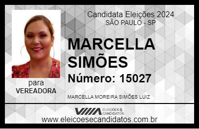 Candidato MARCELLA SIMÕES 2024 - SÃO PAULO - Eleições