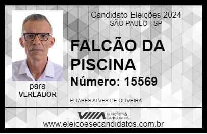 Candidato FALCÃO DA PISCINA 2024 - SÃO PAULO - Eleições