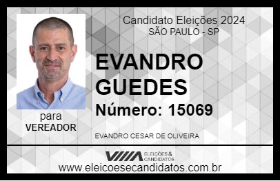 Candidato EVANDRO GUEDES 2024 - SÃO PAULO - Eleições