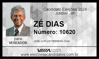 Candidato ZÉ DIAS 2024 - JUNDIAÍ - Eleições