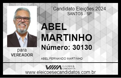 Candidato ABEL MARTINHO 2024 - SANTOS - Eleições