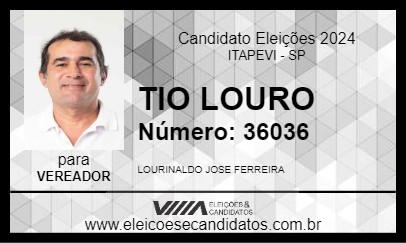 Candidato TIO LOURO 2024 - ITAPEVI - Eleições