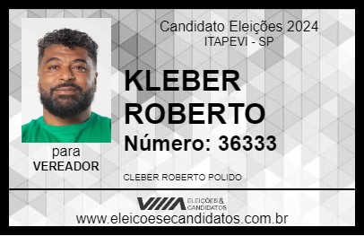 Candidato KLEBER ROBERTO 2024 - ITAPEVI - Eleições