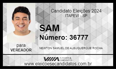 Candidato SAM 2024 - ITAPEVI - Eleições