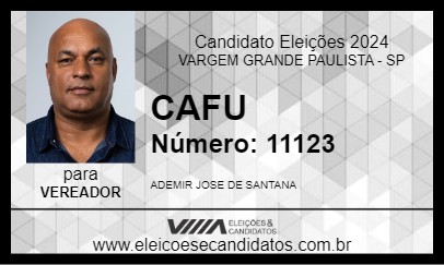 Candidato CAFU 2024 - VARGEM GRANDE PAULISTA - Eleições