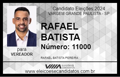 Candidato RAFAEL BATISTA 2024 - VARGEM GRANDE PAULISTA - Eleições