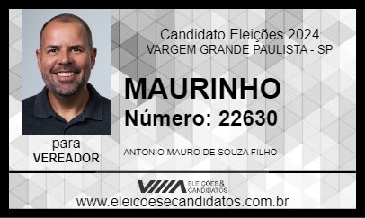 Candidato MAURINHO 2024 - VARGEM GRANDE PAULISTA - Eleições