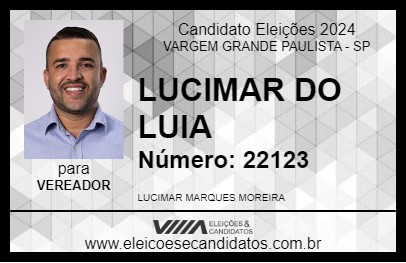 Candidato LUCIMAR DO LUIA 2024 - VARGEM GRANDE PAULISTA - Eleições