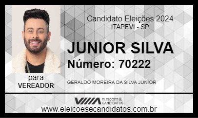 Candidato JUNIOR SILVA 2024 - ITAPEVI - Eleições