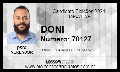 Candidato DONI 2024 - ITAPEVI - Eleições