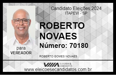 Candidato ROBERTO NOVAES 2024 - ITAPEVI - Eleições