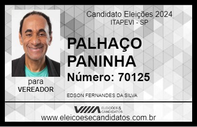 Candidato PALHAÇO PANINHA 2024 - ITAPEVI - Eleições