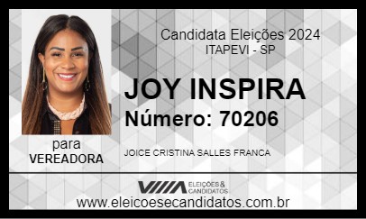 Candidato JOY INSPIRA 2024 - ITAPEVI - Eleições