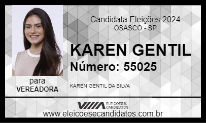 Candidato KAREN GENTIL 2024 - OSASCO - Eleições