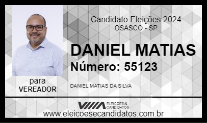 Candidato DANIEL MATIAS 2024 - OSASCO - Eleições