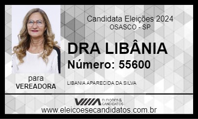 Candidato DRA LIBÂNIA 2024 - OSASCO - Eleições