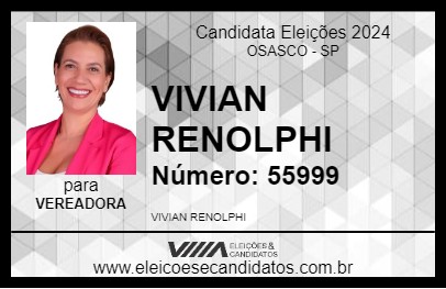 Candidato VIVIAN RENOLPHI 2024 - OSASCO - Eleições