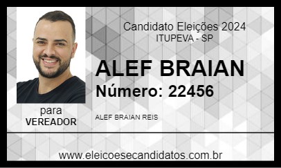 Candidato ALEF BRAIAN 2024 - ITUPEVA - Eleições