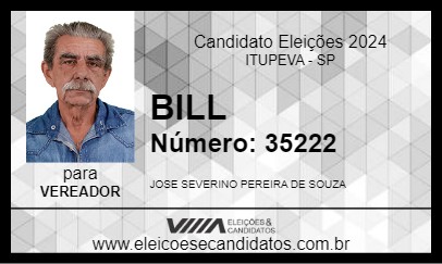 Candidato BILL 2024 - ITUPEVA - Eleições