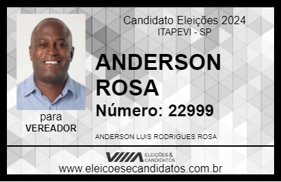 Candidato ANDERSON ROSA 2024 - ITAPEVI - Eleições