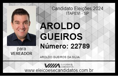 Candidato AROLDO GUEIROS 2024 - ITAPEVI - Eleições