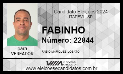 Candidato FABINHO LOBATO 2024 - ITAPEVI - Eleições