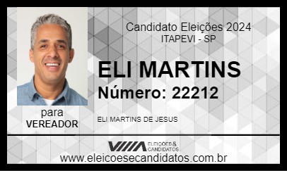 Candidato ELI MARTINS 2024 - ITAPEVI - Eleições