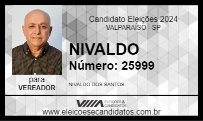 Candidato NIVALDO 2024 - VALPARAÍSO - Eleições