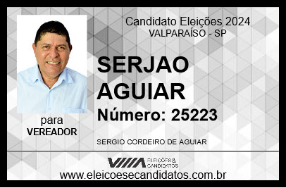 Candidato SERJAO AGUIAR 2024 - VALPARAÍSO - Eleições