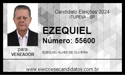 Candidato EZEQUIEL 2024 - ITUPEVA - Eleições