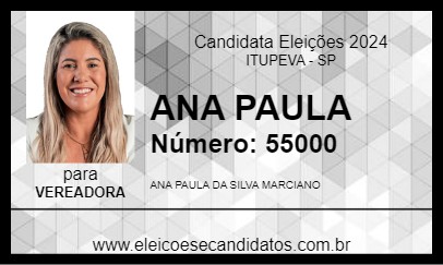 Candidato ANA PAULA 2024 - ITUPEVA - Eleições