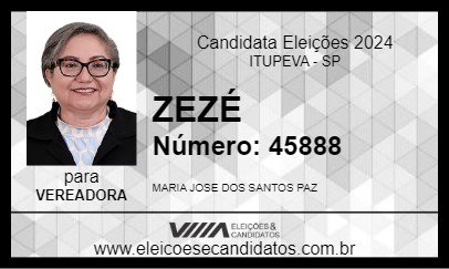 Candidato ZEZÉ 2024 - ITUPEVA - Eleições