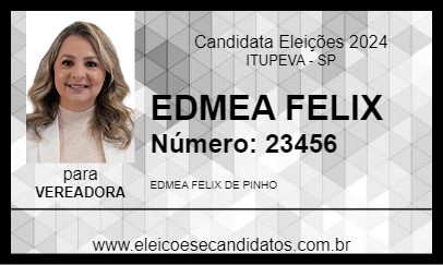 Candidato EDMEA FELIX 2024 - ITUPEVA - Eleições